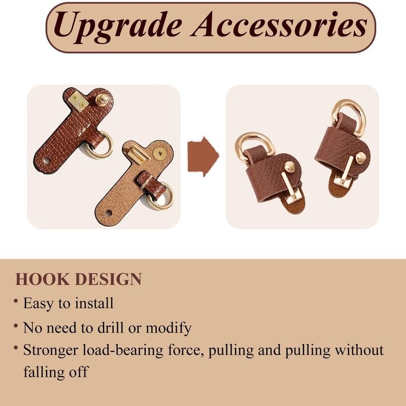 2-Pack Mini Bag Replacement Shoulder Strap and Bag Insert Organizer