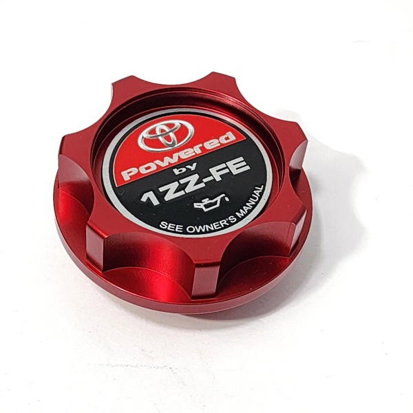 Unbranded RED ALUMINUM BILLET ENGINE OIL FILLER CAP FOR 1ZZ-FE