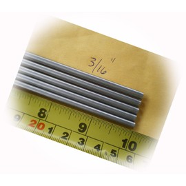 New Pack of 5 Pcs. Stainless Steel Round Rod 302, 3/16" (.192") (4.88Mm.) X 10" Long Versatile and Effective Lures for a Variety of Fish Species Ed022l02723