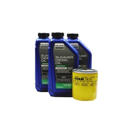 Polaris Brutus Deluxe OEM 15W-40 Summer Diesel Oil Change Kit POL16
