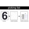 nanlyiau 6in/153mm Modern Anthracite Grey House Number Plaque Stainless Steel