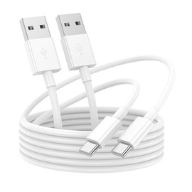 Cable USB a USB C de 6 pies, paquete de 2 para iPhone 15/16/17, cable de carga compatible con CarPlay para auto, carga rápida para Apple 17 Pro Max/16