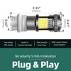 EASTPUK 2Pcs White 3157 LED Bulbs, Turn Signal Bulb 3156