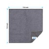 HOMEXCEL HOMEXCEL Microfiber Cleaning Cloth Grey, 12 Pack Premium Microfiber