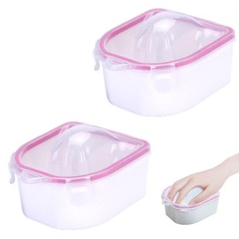 2Pcs Nail Spa Bowl Remover Manicure Bowl Comfortable Finger Soaking Bowl Handle Grip Nail Soaking Bowl Art Remover Soak for Nail Art Salon Home