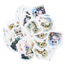 Scrapbooking Owl Stickers, 46Pcs Owl Scrapbook Stickers, Cute Owl Stickers, Bird Stickers for Photo Albums, Diaries, Crafts, Scrapbooks, Notebooks, Memoirs