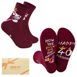 Kissoo 40th Birthday Gifts Women Ideas Best 40 Year Old Birthday Gifts For Women Wife Her Lady Cool Happy Birthday Gifts (US, Alpha, One Size, Regular, Regular, Lion)