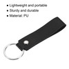 PATIKIL Leather Keychain, PU Circle Keyring Decoration Key Holder Lanyard