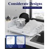 Kitsure Large Dish Drying Rack - Extendable Dish Rack, Multifunctional