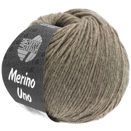LANA GROSSA Merino Uno Classic Merino Wool with Superwash Equipment, Hand Knitting Yarn Made from 100% Virgin Wool (Merino), 50 g Wool for Knitting and Crocheting, 125 m Yarn