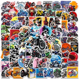 Huaxintoys Motorcycle Sticker Set, Moto-Cross Vinyl Sticker for DIY Laptop Luggage Fridge Skateboard Motocross Bicycle Phone Decor Graffiti Sticker