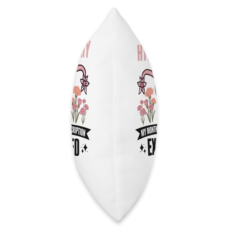 Hysterectomy Gifts Funny Hysterectomy Recovery Uterus Throw Pillow, 18x18, Multicolor