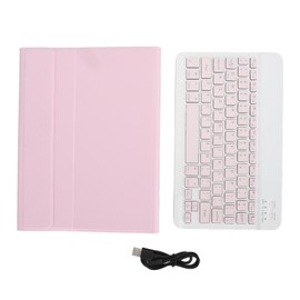 Smart Keyboard Case Magnetic Detachable Wireless Bluetooth Keyboard Case for IOS Tablets Air3 10.5 Inch for IOS Tablets Pro 10.5 Inch 2017 for IOS Tablets 10.2 Inch Pink