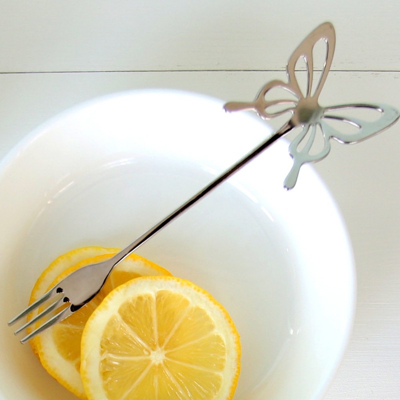 Flyto domestic Flyto butterfly teaspoon tea fork, butterfly tea fork