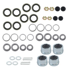 labwork 4 Set 5200-7000LBS Trailer Bearing Kit 25580 25520 Replacement for 1.25 to 1.75 Tandem Axles D42 Spindle (12 Pieces/Set)