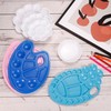 PATIKIL 12Pcs Paint Tray Palette, 4.5"/11.5cm Painting Palette Plastic Palette