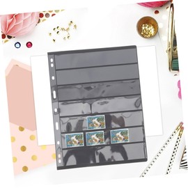 STOBOK 10 Piezas Álbum De Sellos Clasificador De Sellos Libro De De Sellos Páginas De Recarga De Álbumes Bandeja De Almacenamiento El Plastico Salir Adelante Por Sí Mismo