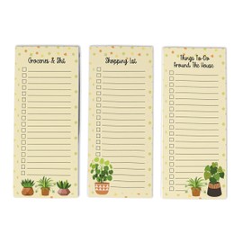 Inkdotpot Pack of 3 Magnetic Fridge To,Do List Notepads- Magnetic Memo Pads For Refrigerator- (50 Sheets Each)