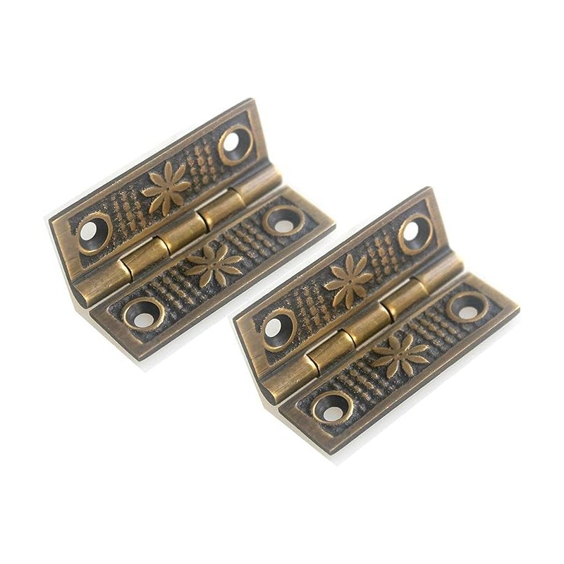 Generic Antique Style Interior Cabinet Hinges, Brass, NDC-406-V008