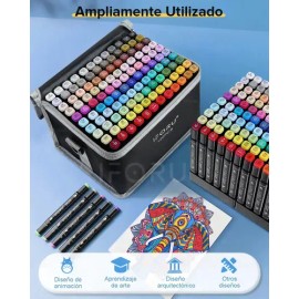 Set de Marcadores de Doble Punta IFORU con 120 Colores y Puntas de Pincel y Fina                                                                      