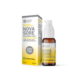 Nature’s Greatest Secret Nova Sore – Natural Lip Gel for Lip Sores, Sensitive, Irritated or Cracked Lips with Lysine, Colloidal Silver, Lemon Balm & Tea Tree | 15ml | Made in UK