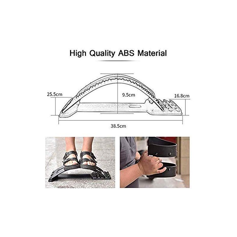 FIZLOZ Stretch Equipment Back Massager Magic Stretcher Fitness Lumbar Support