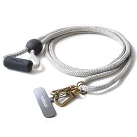 [str@pper] [Mono Magazine NHK Good Morning Introduced in Japan] Strapper Waterproof Smartphone Shoulder Strap Neck Strap Shoulder Strap L, grey/gunmetal