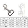 Single Ended Scuba Bolt Snap,Stainless Steel 316 Heavy Duty Single