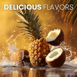 Keto Vitals Electrolytes Powder - Sugar Free Keto Electrolytes Powder with Potassium, Magnesium, Sodium, & Calcium - No Sugar Electrolyte Drink Mix & Hydration Powder, 60 Servings, Pineapple Coconut