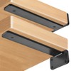 12 Pack - 11 inch Black Hidden L Shelf Bracket