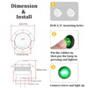 FXC 10x 3/4" Round LED Clearence Light Front Rear Side