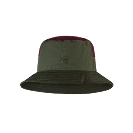 BUFF Adult Sun Bucket Hat, Wide Brim, Hak Khaki, Small/Medium