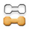 Mighty Gadget Dumbbell Cookie Cutter (4x1.68 Inches) - Fitness &