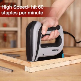 Arrow Corded Electric Staple Gun Stapler with 3750PCS T50 1/4" 3/8" 1/2" Staples