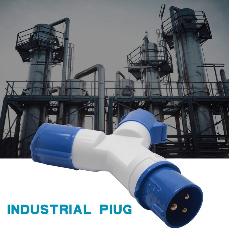 2-Way Splitter 32A 220V IP44 2 Way 3 Pin Industrial