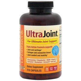 Lindberg Joint Support Supplement for Men and Women | 210 Capsules | with Glucosamine, Chondroitin, Turmeric, MSM, Boswellia | Triple Action Complex Blend | Non-GMO, Gluten Free