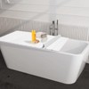 Folding Bathtub Cover for Standard Bathtubs,PVC Waterproof Bath Tray with