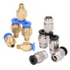 20 Pcs Pressure Faucet Kit Pneumatic 3D Printer Fitting PC4-M6