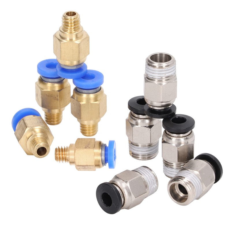 20 Pcs Pressure Faucet Kit Pneumatic 3D Printer Fitting PC4-M6