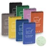 CXRYLZ Pack of 8 Mini Waterproof Notepad, Small Notepad, 12.7