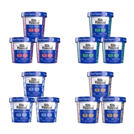 Folk Revival Keto Instant 'Oatmeal' Variety Pack - 20g of Protein, Low Carb, High Fiber, 3 Blueberry, 3 Maple Walnut, 3 Chai Almond, 3 Original - 12 Cups Per Case