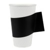 Restpresso Black Paper Coffee Cup Sleeve - with Handle, Fits
