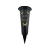 Memorial Grave Vases Ornaments Plastic Flower Holders - Butterfly Spike