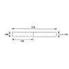 PROCHI PRC-T04M4L 4-Blade Carbide Square E/M, Long, 0.2 inch (4