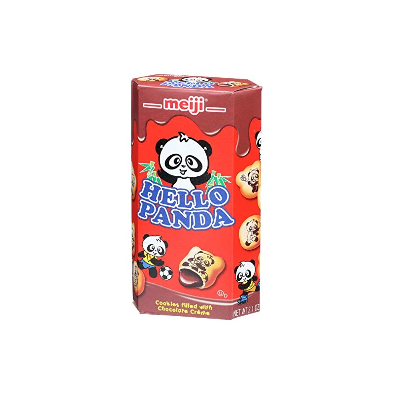 Meiji Hello Panda Biscuit with Chocolate Cream, 2.1 oz
