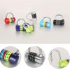 4-Digit Combination Padlock, Colourful Dials Security Password Lock for Gym,