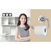 BOPai Modern Vacuum Suction Cup Toilet Paper Holder,Removable Bracket for