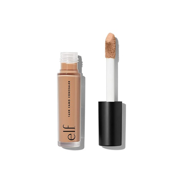 e.l.f., 16HR Camo Concealer, Full Coverage, Lightweight, Conceals, Corrects, Contours, Highlights, Tan Walnut, Dries Matte, 6 Shades + 27 Colors, Ideal for All Skin Types, 0.203 Fl Oz