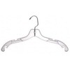 Only Hangers Clear Plastic 17" Dress Hanger (Box of 50)