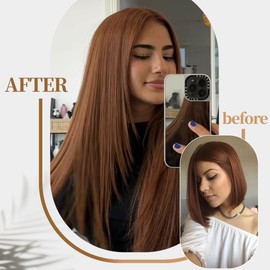 Yekartary Clip in Hair Extensions Real Human Hair 100% Remy Hair 18inch 7PCS Straight Hairpieces Clip-ins for Women Bleach Blonde